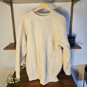 John Malloy Irish Donegal Wool Sweater XL